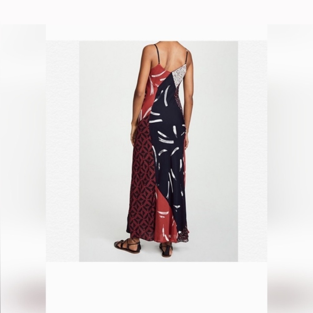 Joie Braewin Silk Popover Maxi Dress, Size Large. - Picture 3 of 11
